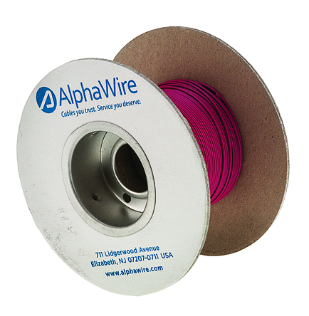 Alpha Wire - 6822 RD005 - Alpha Wire 30m ɫ 24 AWG о ڲߵ 6822 RD005, 0.23 mm2 , 7/0.20 mm оʾ, 300 V		