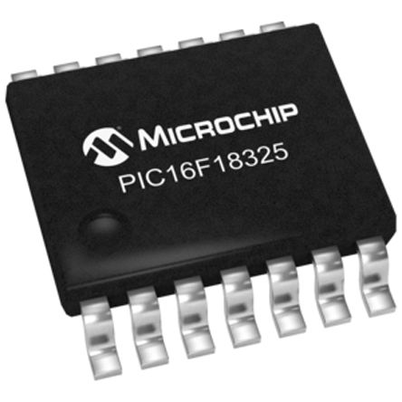 Microchip - PIC16F18325-I/SL - Microchip PIC16F ϵ 8 bit PIC MCU PIC16F18325-I/SL, 32MHz, 14 kB ROM , 1024 B RAM, SOIC-14		