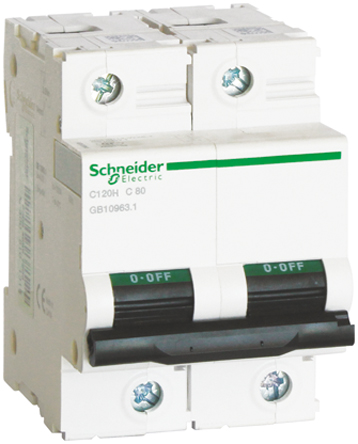 Schneider Electric - A9N19817 - Schneider Electric Acti 9 C120H ϵ 2 100 A MCB A9N19817, 20 kA Ͽ, C բ		