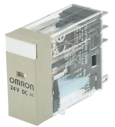 Omron - G2R-2-S 24DC(S) - Omron G2R2S24DCS ˫˫ DIN Rail Ǳ̵, 6 A, 24V dc		