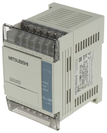 Mitsubishi - FX1S-10MR-ES/UL - Mitsubishi FX1S ϵ PLC CPU FX1S-10MR-ES/UL, 2000 , 10 I/O ˿, DIN찲װ, 100  240 V 		