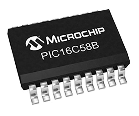Microchip - PIC16C58B-04/SO - PIC ϵ Microchip 8 bit PIC16C MCU PIC16C58B-04/SO, 40MHz, 3 kB ROM OTP, 73 B RAM, SOIC-18		