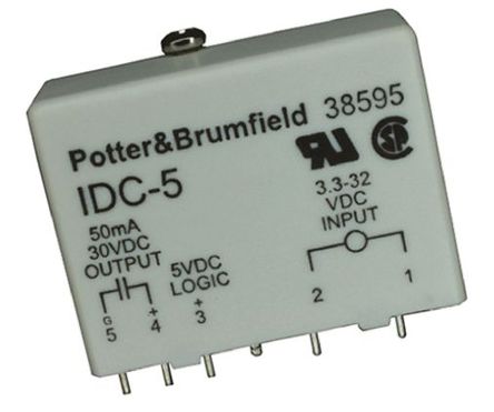 TE Connectivity - IDC-5 - TE Connectivity IDC ϵ PLC /ģ IDC-5, 1 x I/O, 43.2 x 15.2 x 31.8 mm		