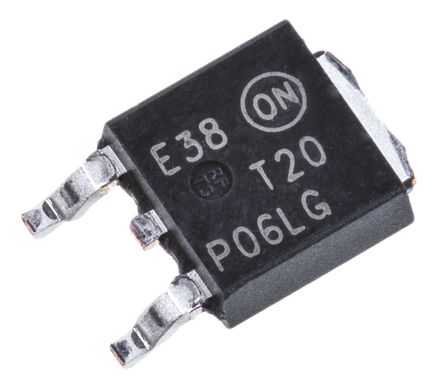 ON Semiconductor - NTD20P06LT4G - ON Semiconductor Si P MOSFET NTD20P06LT4G, 15.5 A, Vds=60 V, 3 DPAKװ		