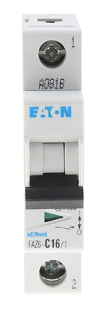 Eaton - FAZ6-C16/1 - Eaton xEffect FAZ6 ϵ 1 16 A MCB ΢Ͷ· FAZ6-C16/1, 6 kA Ͽ, C բ		