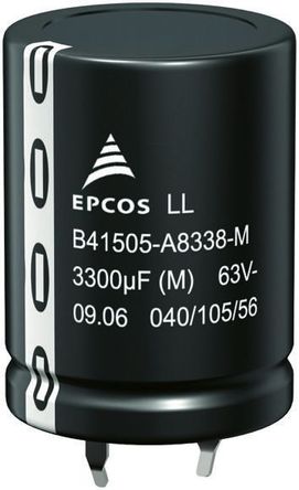 EPCOS - B43501K2227M - EPCOS B43501 ϵ 250 V ֱ 220F ͨ  B43501K2227M, 20%ݲ, 380m(ֵ), +85C		