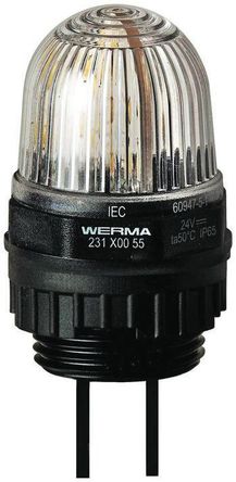 Werma - 23140055 - Werma 231 ϵ ͸ LED, ȶƹ źŵ 23140055, 24 V ֱ, 尲װ		