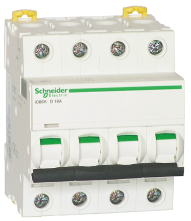 Schneider Electric - A9F29301 - Schneider Electric Acti 9 iC65H ϵ 3 1 A MCB A9F29301, 70 kA Ͽ, D բ		