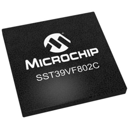 Microchip - SST39VF802C-70-4I-B3KE - Microchip SST39VF802C-70-4I-B3KE , 8Mbit (512K x 16), нӿ, 70ns, 2.7  3.6 V, 48 TFBGAװ		