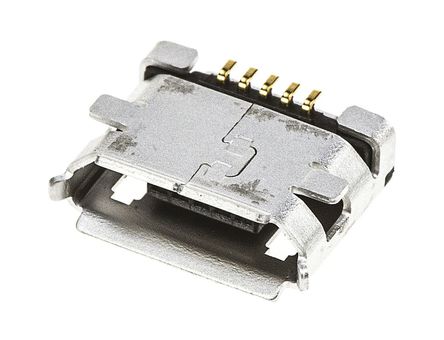 JAE - DX4R005H91 - JAE ֱ SMTװ ĸ micro USB  DX4R005H91, B v1.01, 30 V , 500mA		