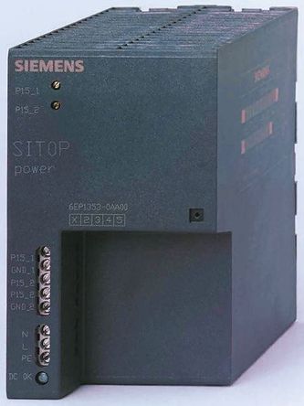 Siemens - 6EP13530AA00 - Siemens 105W 2 ģʽ DIN 尲װԴ 6EP13530AA00, 80%Ч, 264V ac, 3.5A, 15V dc 15V dc/		