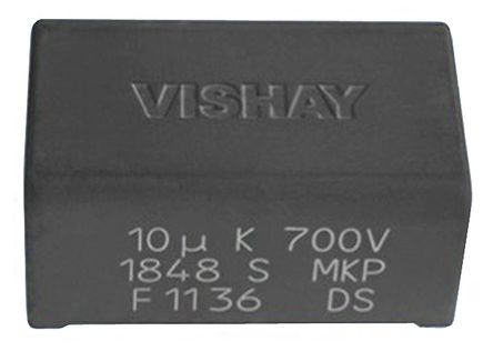 Vishay - MKP1848S62050JY2B - Vishay MKP1848S ϵ 20F ۱ϩ (PP) MKP1848S62050JY2B, 5%, 500 V ֱ, ͨ		