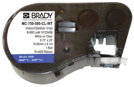 Brady - MC-750-595-CL-WT - Brady źŵ MC-750-595-CL-WT, ʹBMP51 ǩӡBMP53 ǩӡ		