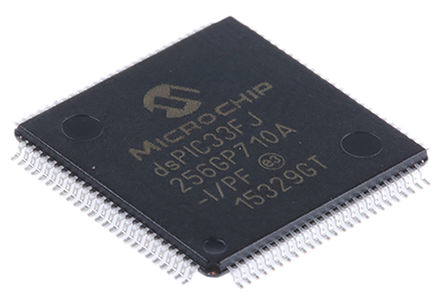Microchip - DSPIC33FJ256GP710A-I/PF - Microchip DSPIC33FJ256GP710A-I/PF 16bit DSPźŴ, 40MHz, 256 kB ROM , 30 kB RAM, 100 TQFPװ		