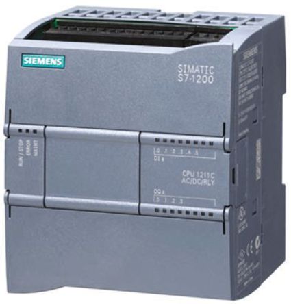 Siemens - 6ES7211-1HE40-0XB0 - Siemens S7-1200 ϵ PLC CPU 6ES7211-1HE40-0XB0, 1 MBڴ, ̫, 30 kB, 10 I/O ˿, DIN 죬װװ, 24 V ֱ		