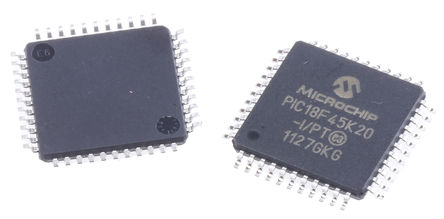 Microchip - PIC18F45K20-I/PT - PIC18F ϵ Microchip 8 bit PIC MCU PIC18F45K20-I/PT, 64MHz, 32 kB256 B ROM , 1536 B RAM, TQFP-44		