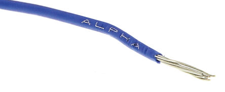 Alpha Wire - 6713 BL005 - Alpha Wire EcoWire ϵ 30m ɫ 22 AWG о ڲߵ 6713 BL005, 0.35 mm2 , 7/0.25 mm оʾ, 600 V		