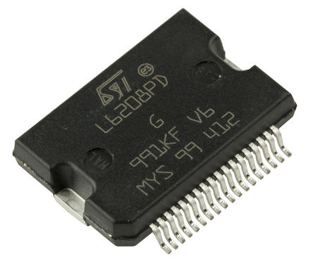 STMicroelectronics - L6208PD - STMicroelectronics  IC L6208PD, Stepper, 2.8A, 100kHz, 8  52 V		