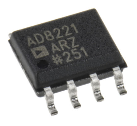 Analog Devices - AD8221ARZ - Analog Devices AD8221ARZ ǱŴ, 0.06mVƫ, 825kHz, 130dB CMRR, 8 SOICװ		
