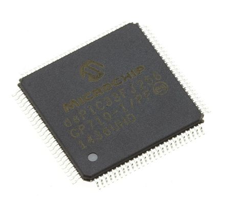 Microchip - DSPIC33FJ256GP710-I/PF - Micro, 16 Bit MCU/DSP 40MIPS 256KB FLASH		