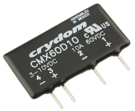 Crydom - CMX60D10 - Crydom 10 A Чֵ PCBװ ̵̬ CMX60D10, MOSFET, ֱл, 60 V ֱ		