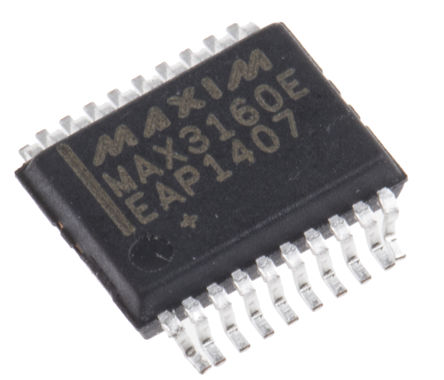 Maxim - MAX3160EEAP+ - Maxim MAX3160EEAP+ 10MBps ·շ, 2-TX 2-RX 2-TRX, 3  5.5 VԴ, 20 SSOPװ		