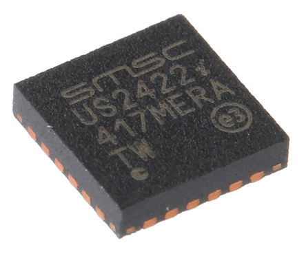 Microchip - USB2422-I/MJ - Microchip USB2422-I/MJ 480MBps USB , ֧USB 2.0, 3  3.6 V, 24 SQFNװ		