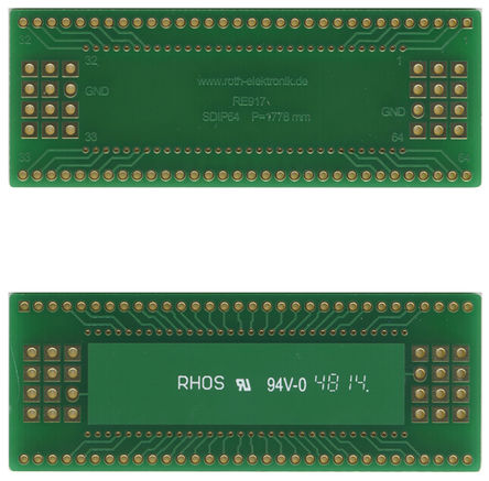 Roth Elektronik - RE917 - Roth Elektronik RE917 ˫ չ, ·, FR4, 65.4 x 30.17 x 1.5mm		