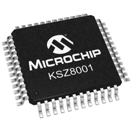 Microchip - KSZ8001LI - Microchip KSZ8001LI ̫շ, ֧IEEE 802.3u׼, 2.5 V 3.3 V, 48 LQFPװ		