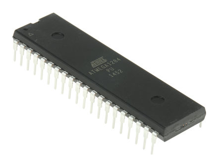 Microchip - ATMEGA1284-PU - ATmega ϵ Microchip 8 bit AVR MCU ATMEGA1284-PU, 20MHz, 128 kB ROM , 4 kB16 kB RAM, PDIP-40		