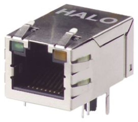 Halo Electronics - HFJT1-1G11-L12RL - Halo Electronics FastJack ϵ RJ45 UTP RJ ģ HFJT1-1G11-L12RL		