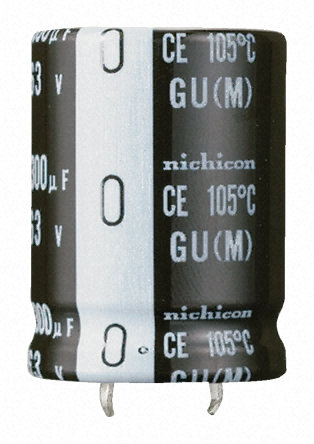 Nichicon - LGU1V332MELZ - Nichicon GU ϵ 35 V ֱ 3300F ͨ  LGU1V332MELZ, 20%ݲ, +105C		