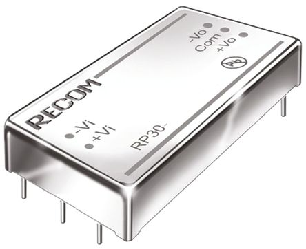 Recom - RP30-2405SF - Recom RP30 F ϵ 30W ʽֱ-ֱת RP30-2405SF, 9  36 V ֱ, 5V dc, 6A, 1.6kV dcѹ, 88%Ч, 2 x 1 inװ		