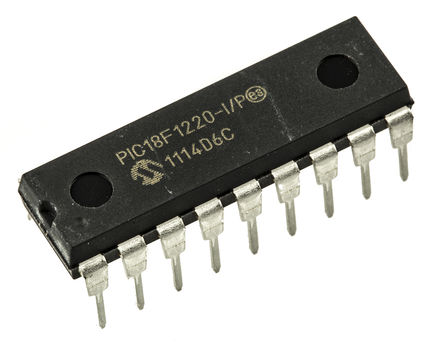 Microchip - PIC18F1220-I/P - Microchip PIC18F ϵ 8 bit PIC MCU PIC18F1220-I/P, 40MHz, 4 kB256 B ROM , 256 B RAM, PDIP-18		
