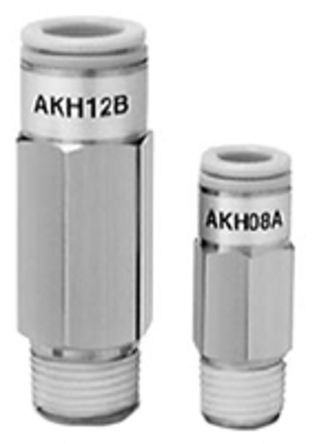 SMC - AKH04B-M5 - SMC AKH ϵ ֹط ܽͷ AKH04B-M5, -100 kPa  1 MPa, -5  +60 (Ambient and Fluid)C		