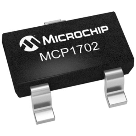 Microchip - MCP1702T-3002E/CB - Microchip MCP1702T-3002E/CB LDO ѹ, 3 V, 250mA, 0.4%ȷ, 2.7  13.2 V, 3 SOT-23Aװ		
