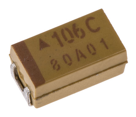 AVX - TAJC106K016RNJ - AVX TAJ ϵ 10F 10% SMD  TAJC106K016RNJ, 16 V ֱ, 6032-28 װ, 2 ESR, +125C		