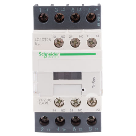 Schneider Electric - LC1DT25BL - Schneider Electric Tesys D LC1D ϵ Ӵ LC1DT25BL, 4 , 25 A, 24 V ֱȦ		