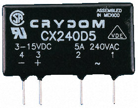 Crydom - CX380D5 - Crydom 5 A PCBװ ̵̬ CX380D5, SCR, 㽻л, 530 V 		
