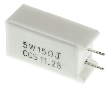 TE Connectivity - SQMW515RJ - TE Connectivity SQM5 ϵ 5W 15  Ƶ SQMW515RJ, 5%, 300ppm/C		