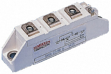 Semikron - SKKH 57/12 E - Semikron SKKH 57/12 E SCR /բģ SCR, 50A, Vrev=1200V 15mA, 5 Semipack1װ		