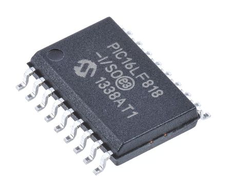 Microchip - PIC16LF818-I/SO - Microchip PIC16F ϵ 8 bit PIC MCU PIC16LF818-I/SO, 20MHz, 128 B1792 B ROM , 128 B RAM, SOIC-18		