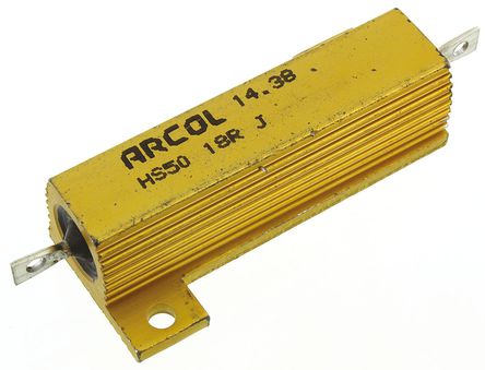 Arcol - HS50 18R J - Arcol HS50 ϵ HS50 18R J 50W 18 5%  尲װ̶ֵ, Ӷ, Ƿװ		