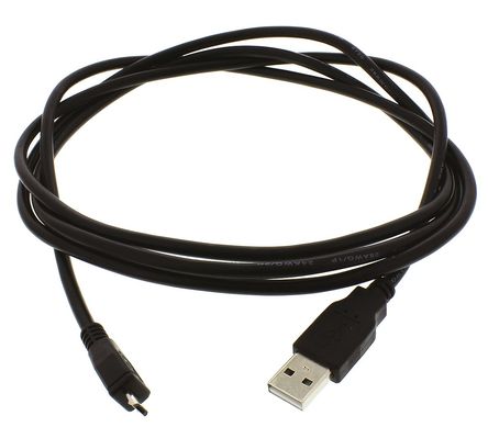 Arduino - A000071 - USB A to USB Micro B Black Cable, 1.8m		