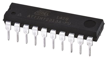 Microchip - ATTINY2313A-PU - Microchip ATtiny ϵ 8 bit AVR MCU ATTINY2313A-PU, 20MHz, 2 kB128 B ROM , 128 B RAM, PDIP-20		
