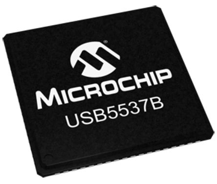 Microchip - USB5537B-6070AKZE - Microchip USB5537B-6070AKZE 7 12 Mbps, 480 Mbps USB , ֧USB 2.0, USB 3.0, 1.25 V,3.3 V, 72 QFNװ		