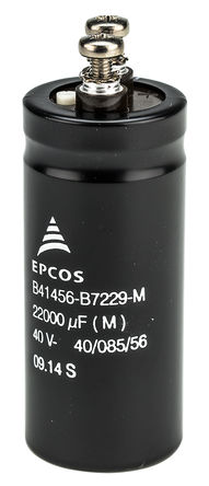 EPCOS - B41456B7229M - EPCOS B41456 ϵ 40 V ֱ 22000F  B41456B7229M, 20%ݲ, 10m(ֵ), +85C		