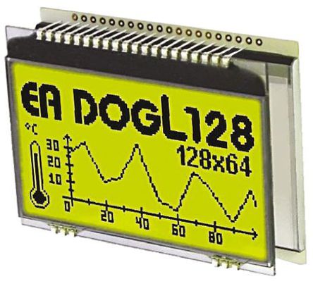 Electronic Assembly - EA DOGL128L-6 - Electronic Assembly ʽ ͼ LCD ɫʾ EA DOGL128L-6, LED, 128 x 64pixels, SPI ӿ		