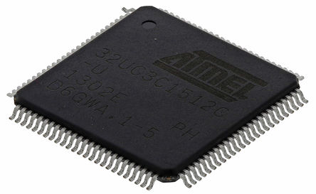 Atmel - AT32UC3C1512C-AUT - Atmel AT32 ϵ 32 bit AVR MCU AT32UC3C1512C-AUT, 66MHz, 512 kB ROM , 4 kB68 kB RAM, 1xUSB, TQFP-100		