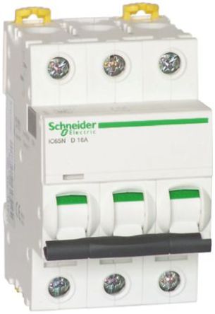 Schneider Electric - A9F18332 - Schneider Electric Acti 9 iC65N ϵ 3 MCB A9F18332		